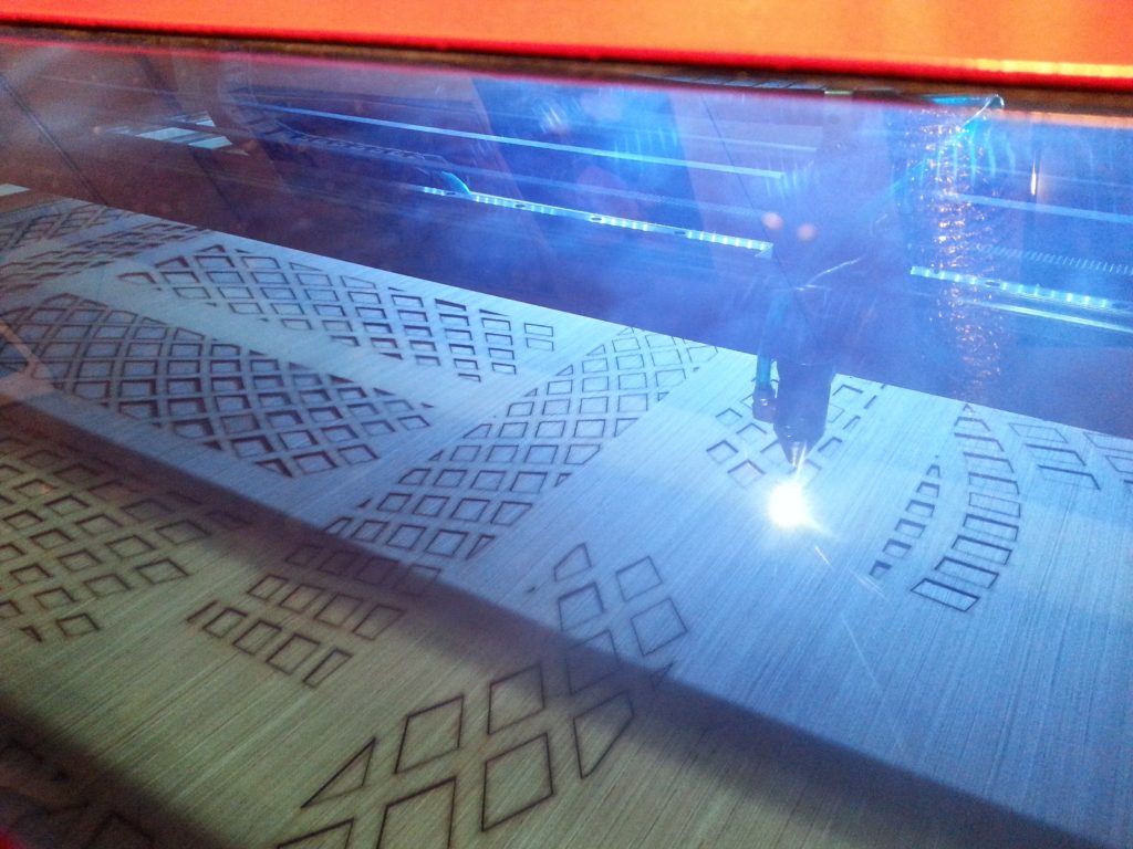 Laser cutting frame